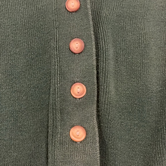 Vintage Forest Green Tabi Sweater Vest 100% cotton - Picture 3 of 4